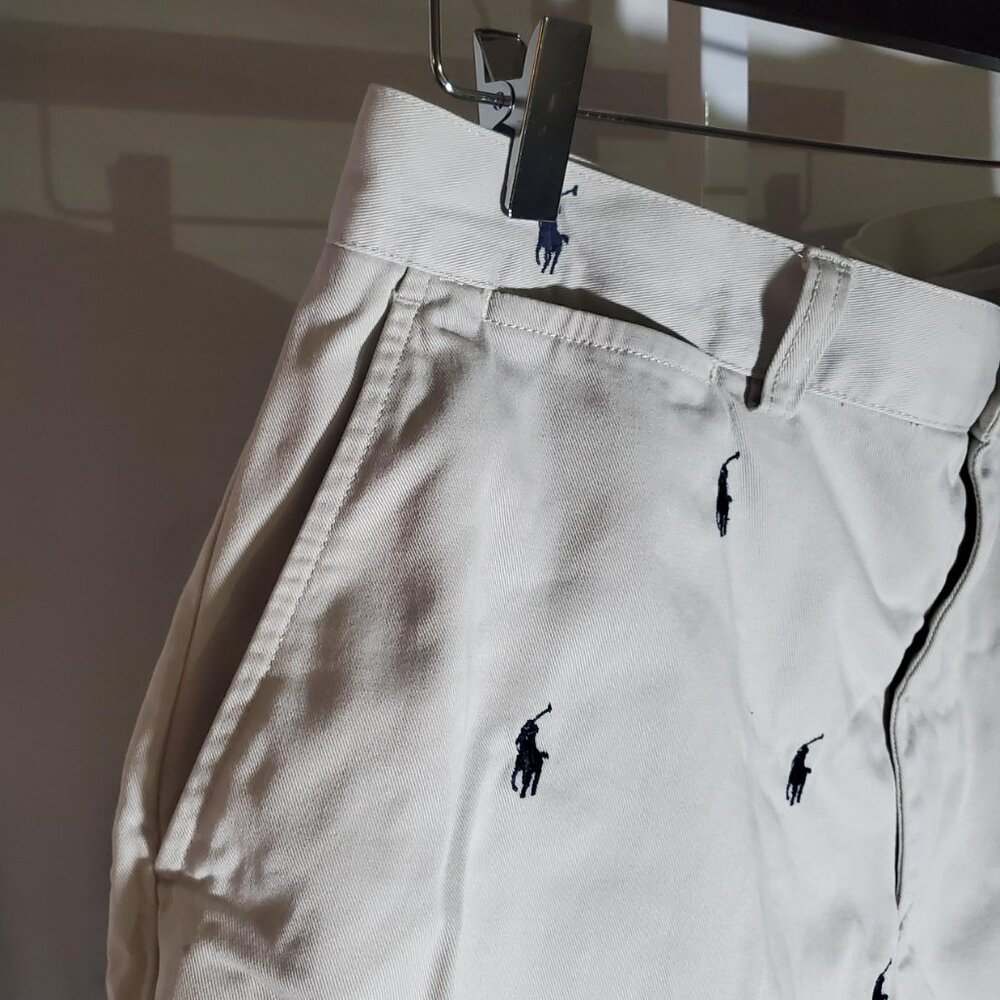 POLO Ralph Lauren Prospect Short in Light Tan with Allover Pony sz 36w - Picture 3 of 16
